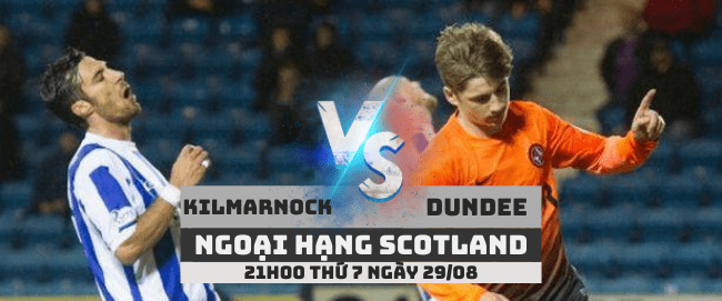 Kilmarnock vs Dundee –Ngoại hạng Scotland– 29/08