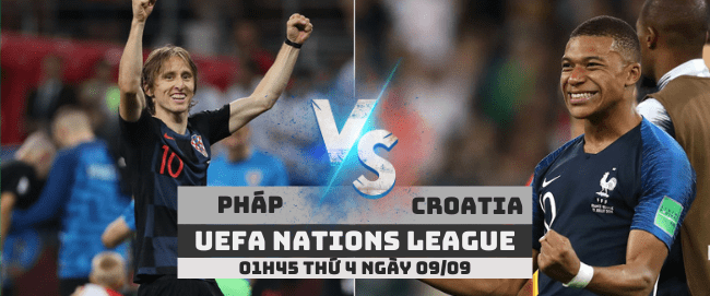 Pháp vs Croatia –UEFA Nations League– 09/09