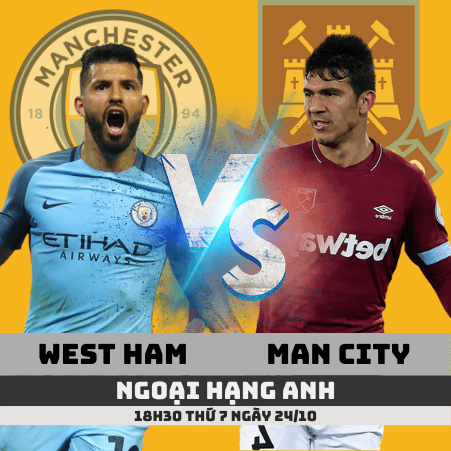 Nhận định West Ham vs Man City –Ngoại hạng Anh– 24/10