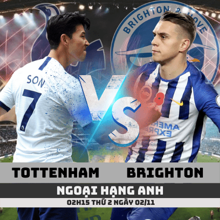 Nhận định Tottenham vs Brighton –Ngoại hạng Anh– 02/11/2020