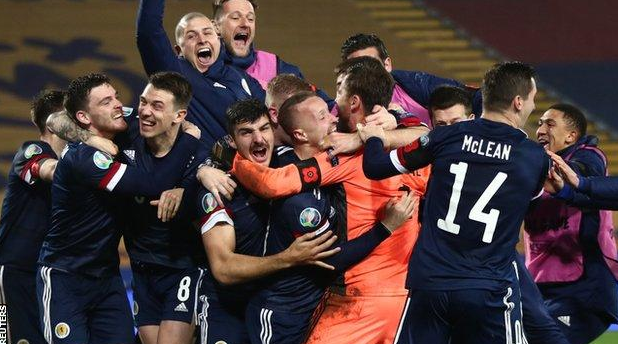 Vòng loại Euro 2020: Scotland thắng kịch tính nhờ penalty với Serbia