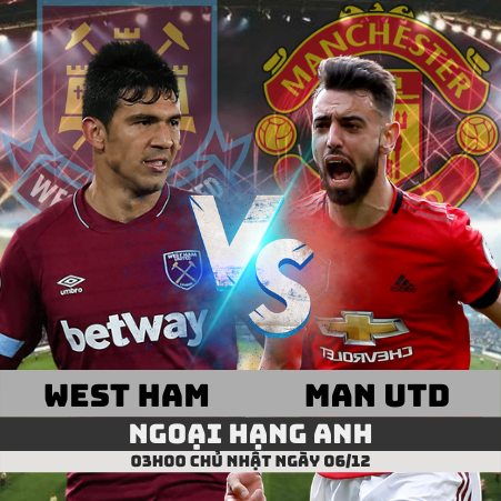 Soi kèo West Ham Man Utd –Ngoại Hạng Anh- 06/12/2020