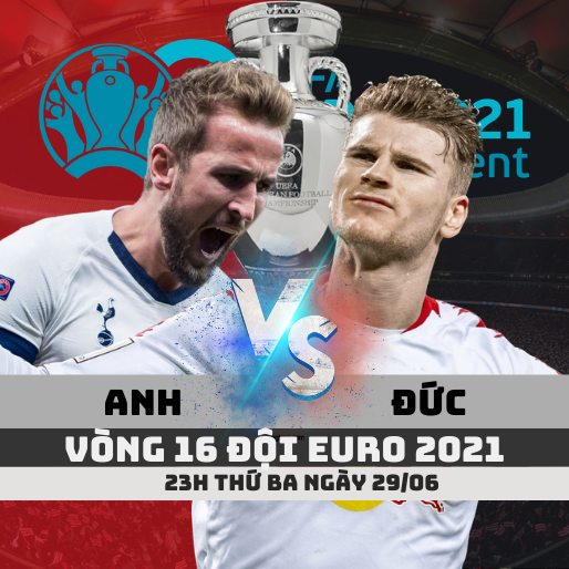 Kèo Anh vs Đức – ngày 29/06/2021 – Euro 2020