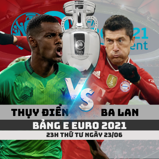 Tỷ lệ kèo Thụy Điển vs Ba Lan –23h- 23/06/2021 – Bảng E Euro 2021