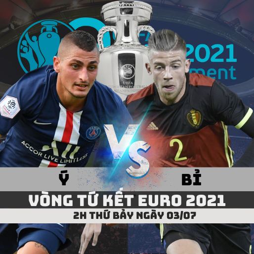 Kèo tuyển Ý vs Bỉ – ngày 03/07/2021 – Euro 2020