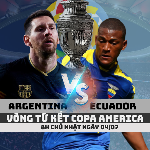 Kèo Argentina vs Ecuador – ngày 04/07/2021 – Copa America 2021