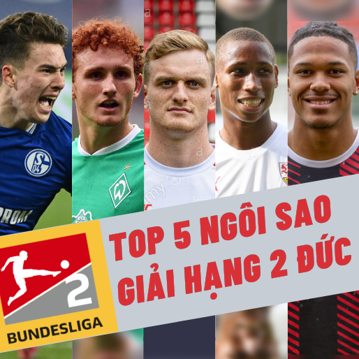Điểm mặt 5 ngôi sao sáng giá nhất của lứa trẻ Bundesliga 2