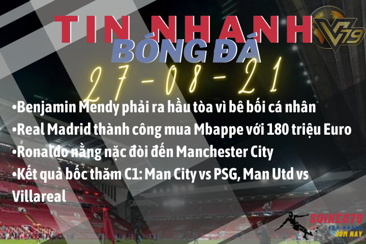 Tin nhanh bóng đá 27/8