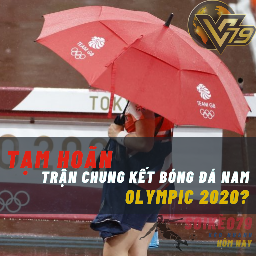 Tạm hoãn trận Chung kết Olympic 2020 do thời tiết xấu?