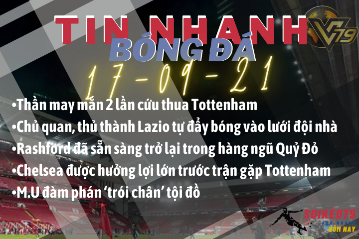 Tin nhanh bóng đá 17/9