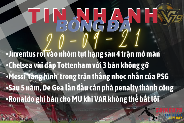 Tin nhanh bóng đá 20/9