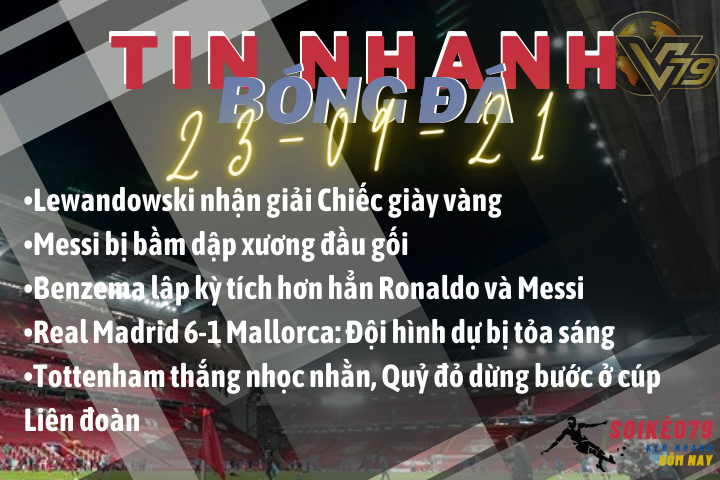 Tin nhanh bóng đá 23/9