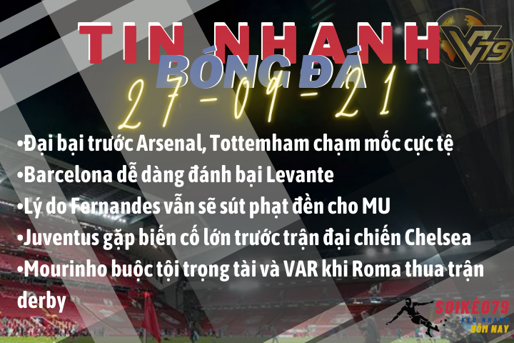 Tin nhanh bóng đá 27/9