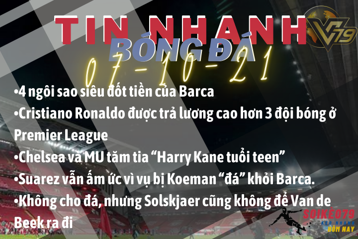 Tin nhanh bóng đá 07/10