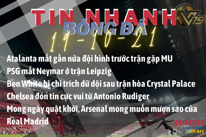 Tin nhanh bóng đá 19/10