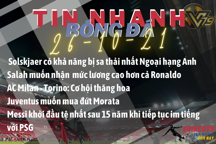 Tin nhanh bóng đá 26 10