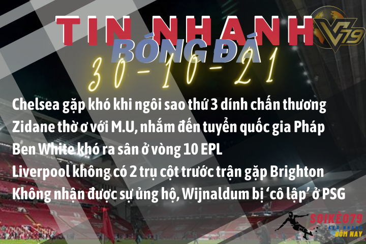 Tin nhanh bóng đá 30/10