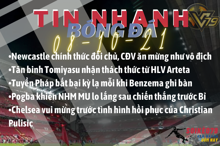 Tin nhanh bóng đá 08/10