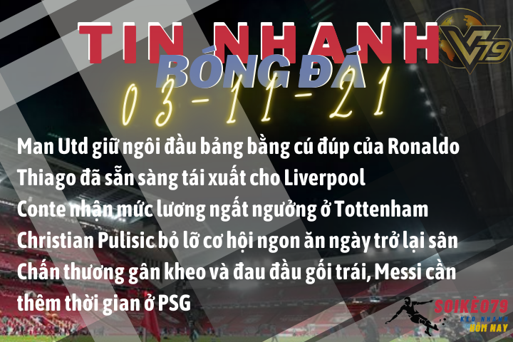 Tin nhanh bóng đá 03 11 sieu muot tv