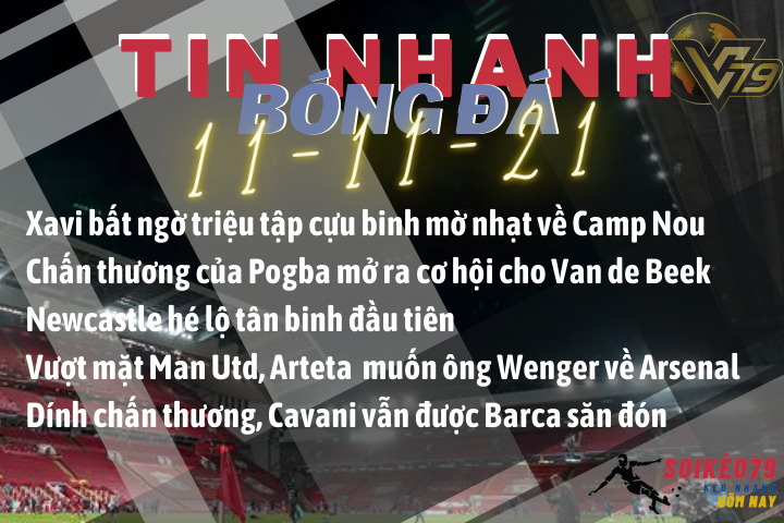 Tin nhanh bóng đá 11/11