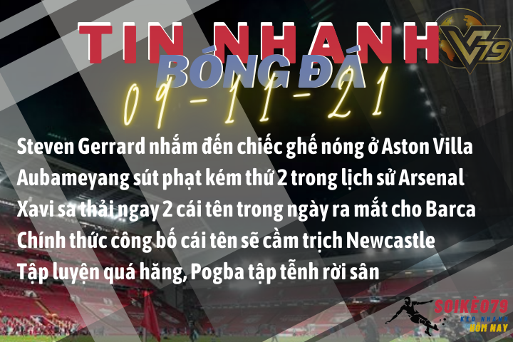 Tin nhanh bóng đá 09/11