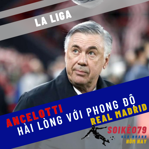 Ancelotti hài lòng với phong độ của Real Madrid