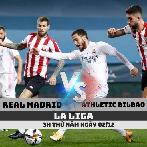 Soi kèo Real Madrid vs Athletic Bilbao, 3h ngày 2/12
