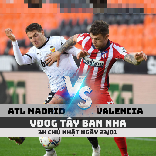 Nhận định Atletico Madrid vs Valencia, Giải VĐQG Tây Ban Nha ngày 23/01