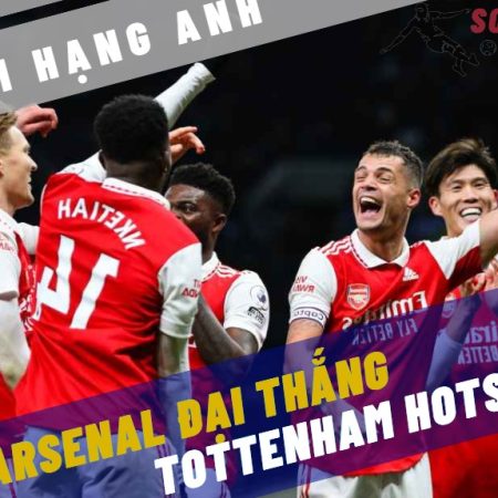 Arsenal thắng nhẹ nhàng Tottenham